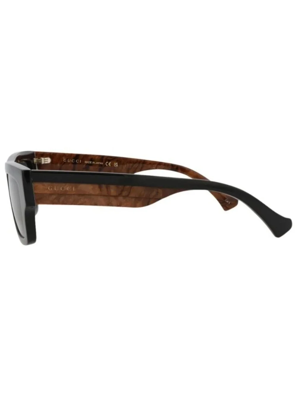 New Gucci Mens Square/Rectangle Black Black Grey Fashion Designer Sunglasses